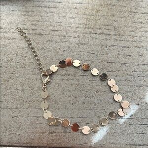 Gold Disc Chain Bracelet